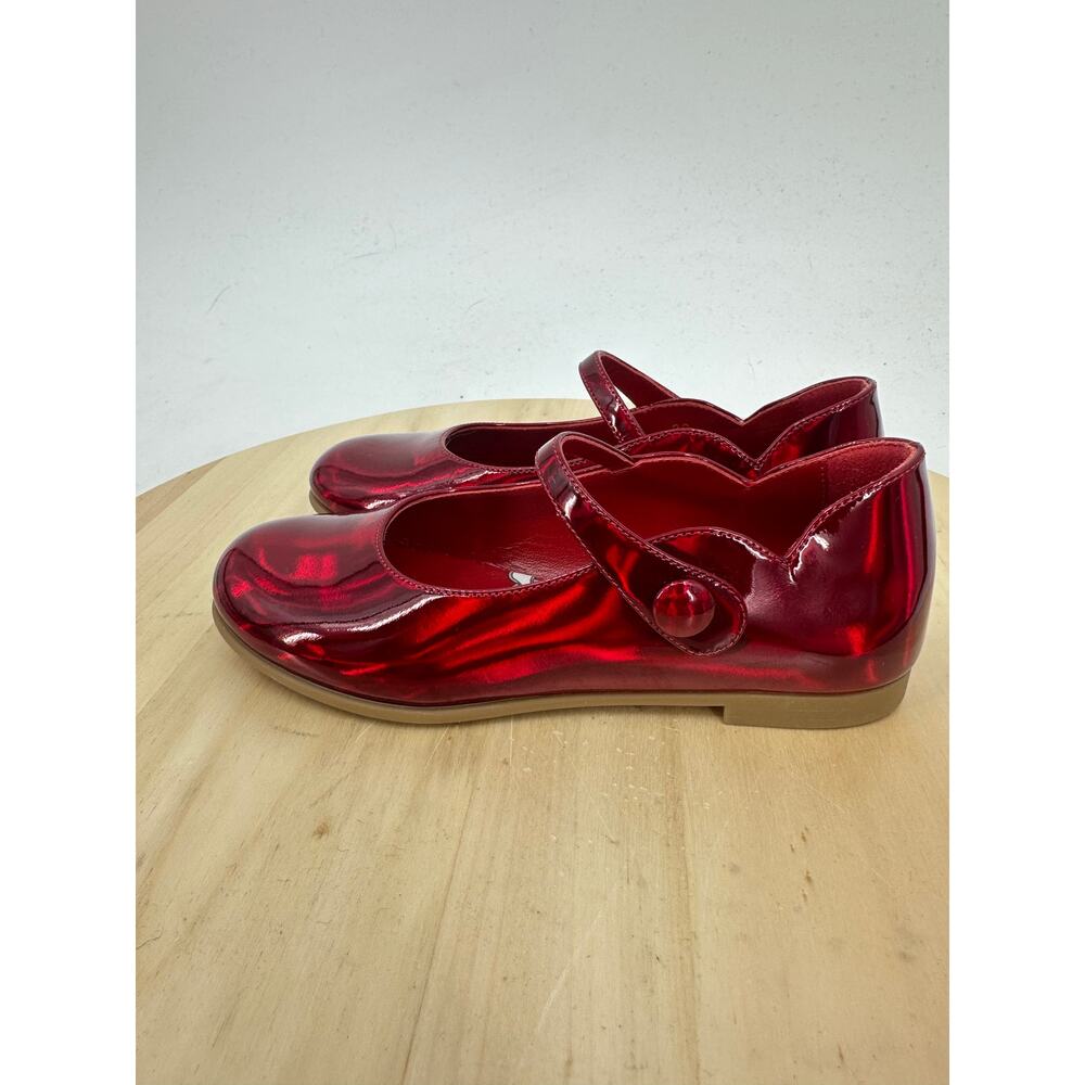 Christian Louboutin Melodie Girls Ballerina Flats Shoes 30 - 13 Red Holidays - Picture 3 of 10